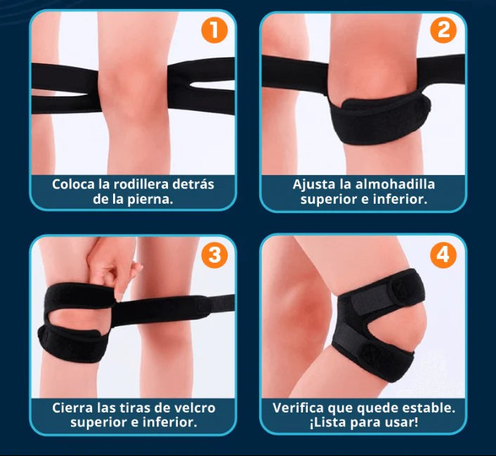 Menisquera Doble Negra – Soporte confiable para cada movimiento (OFERTA 2x1)