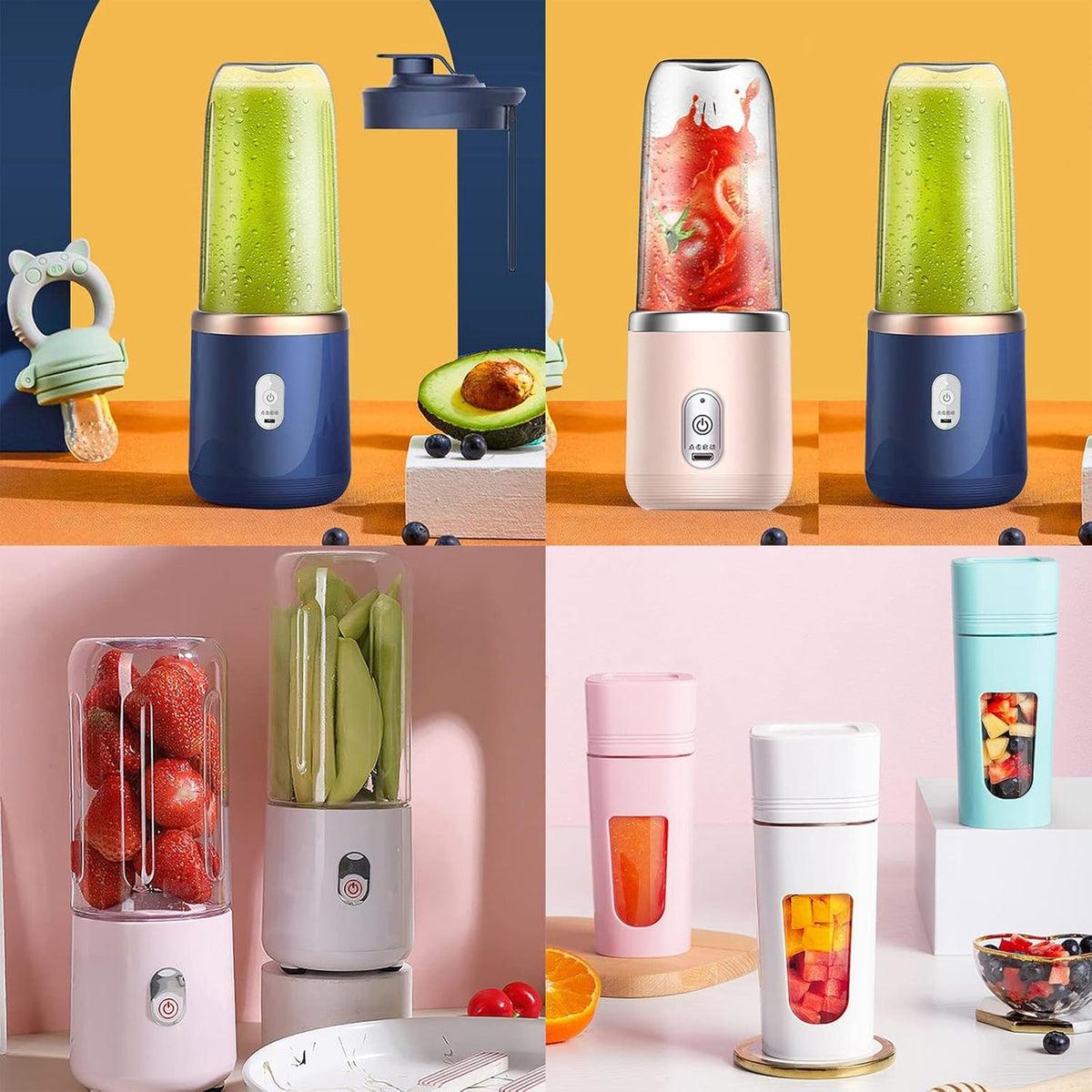 LICUADORA PORTÁTIL PRO DOS VASOS 2 X1