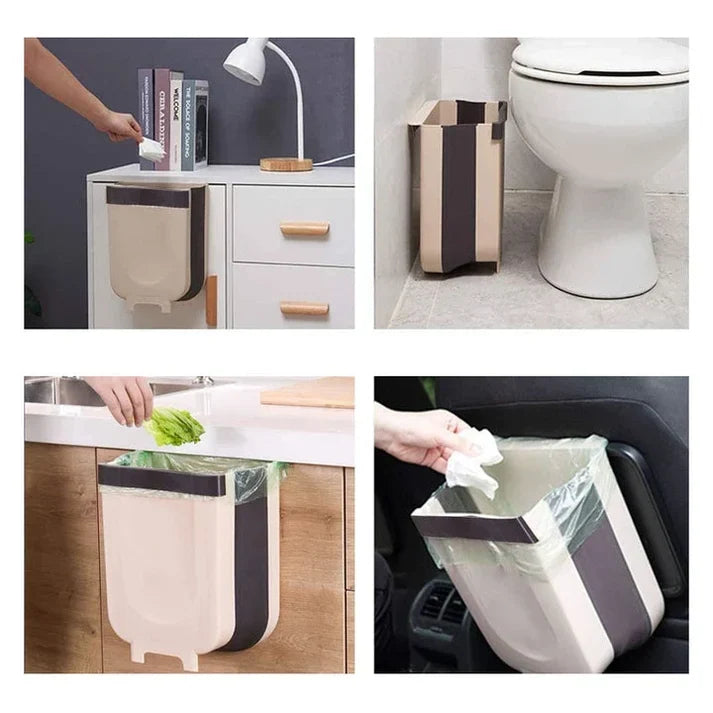 Basurero Plegable y Portatil Ahorrador de Espacio