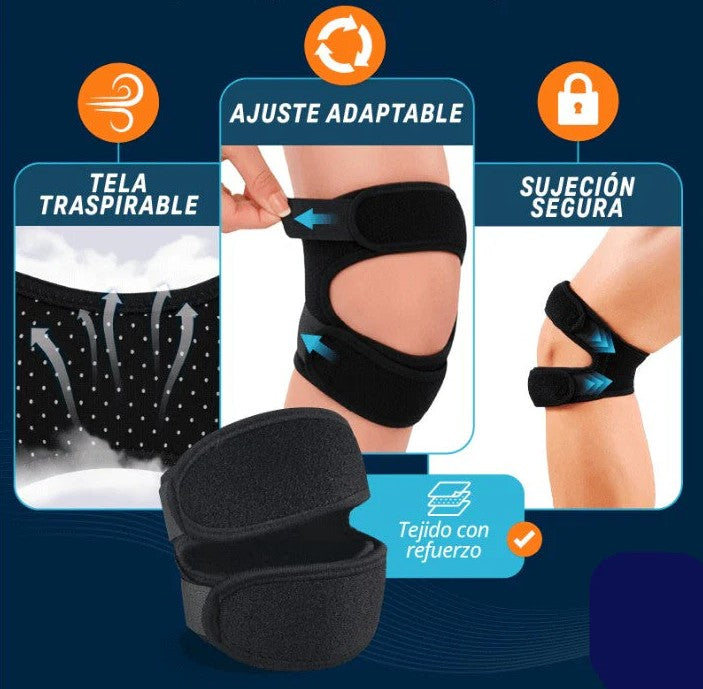 Menisquera Doble Negra – Soporte confiable para cada movimiento (OFERTA 2x1)
