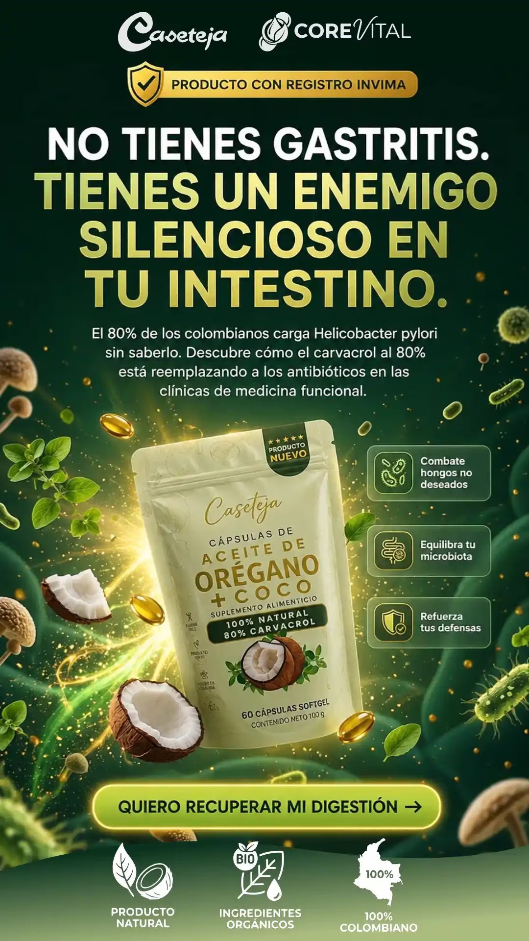 Aceite de orégano + coco