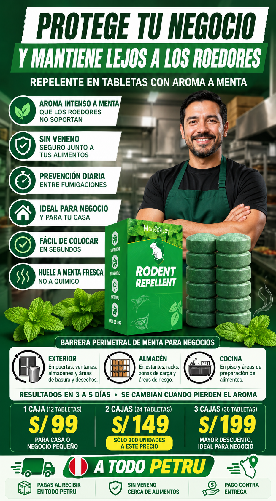 Repelente para ratas y ratones