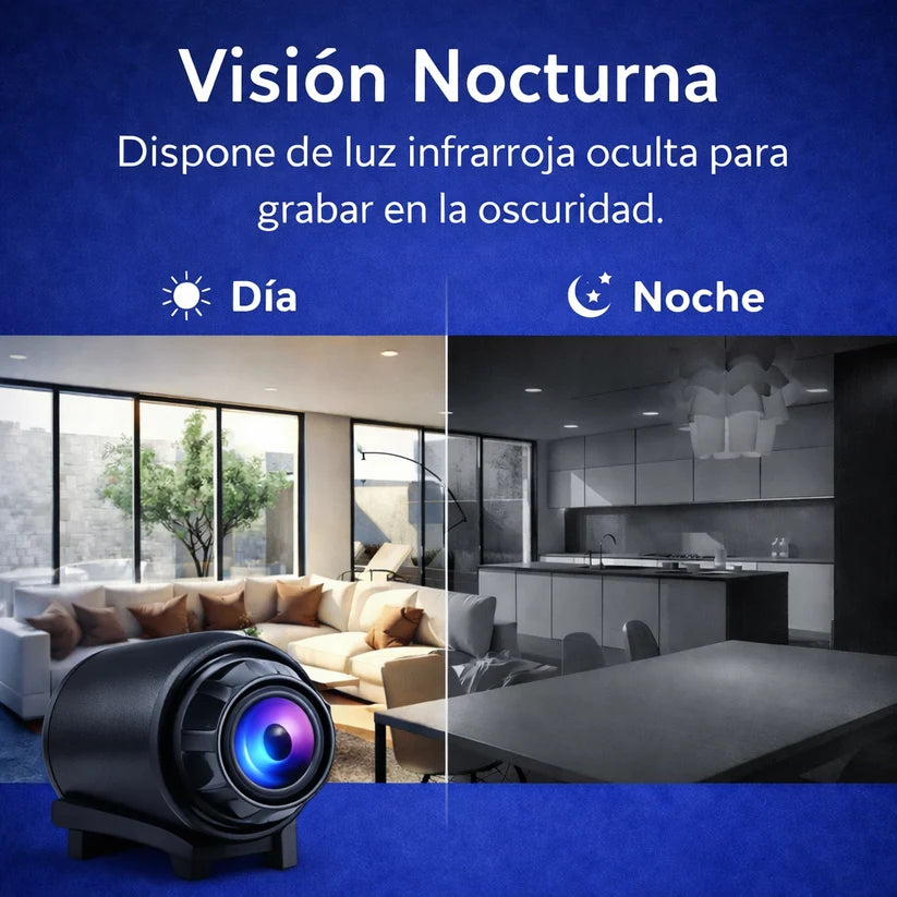 Mini Cámara de Seguridad Full HD 4K UltraVision™